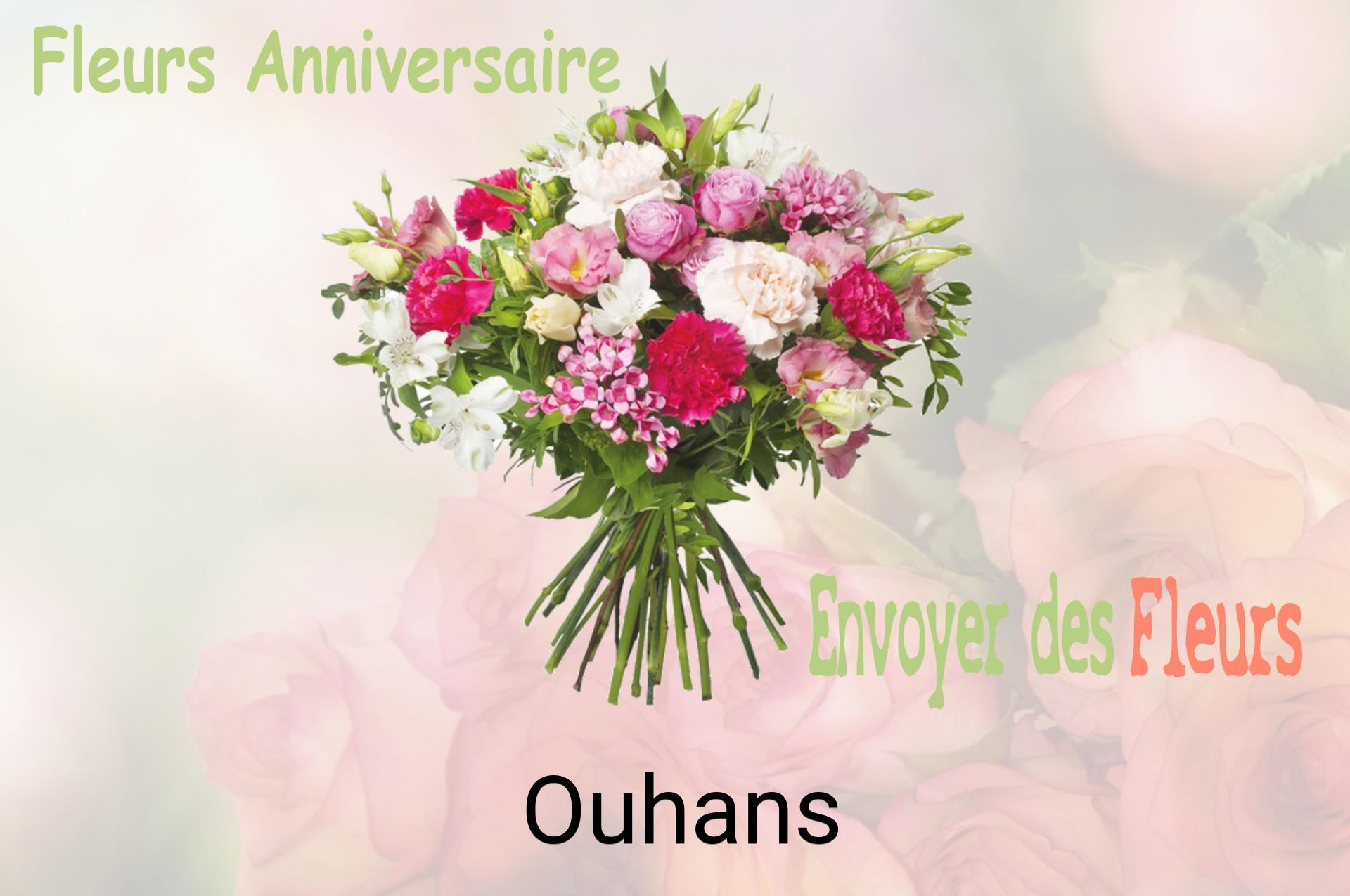 Bouquet de fleurs d’anniversaire livré à Ouhans