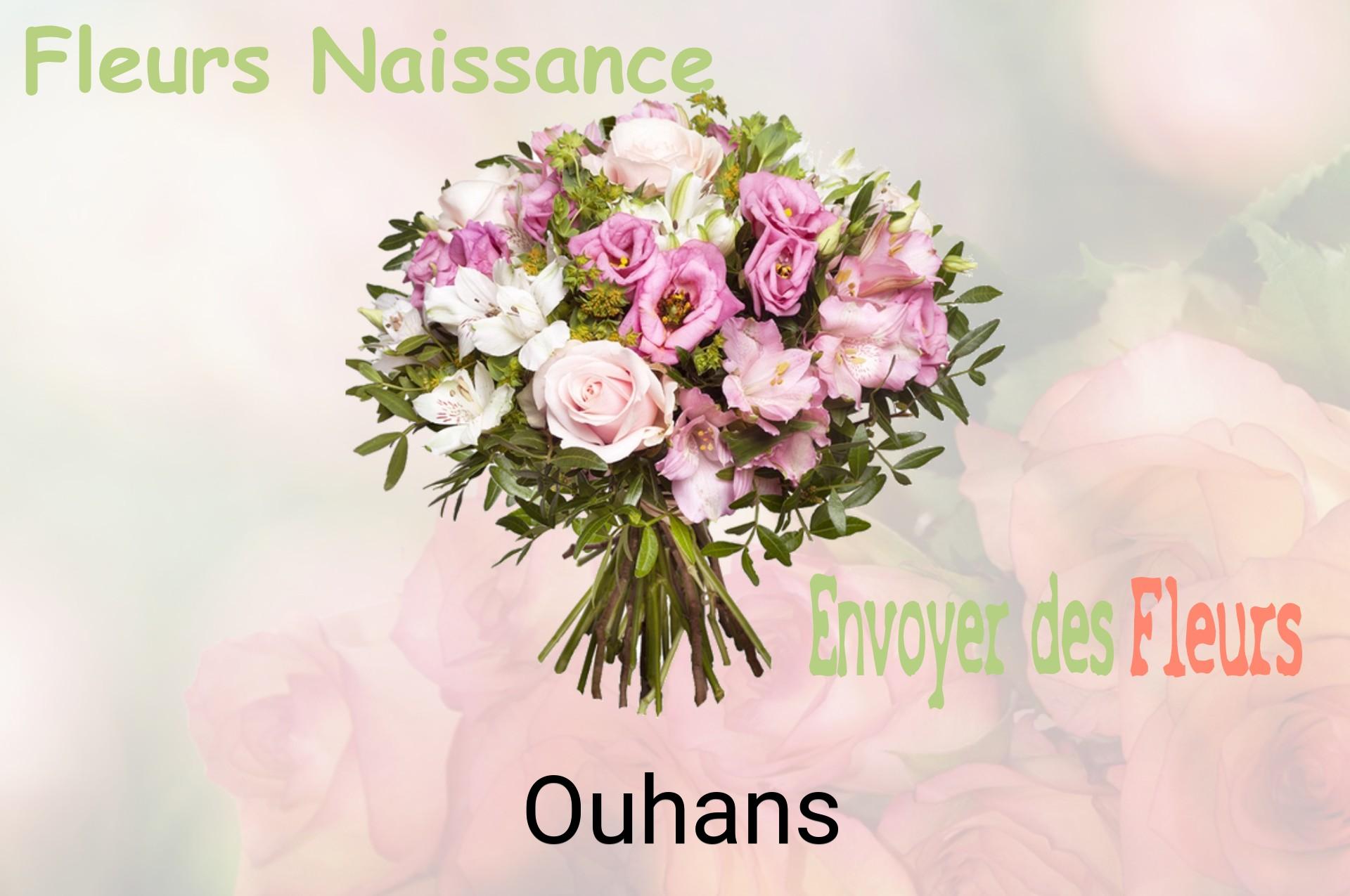 Bouquet de fleurs de naissance livré à Ouhans